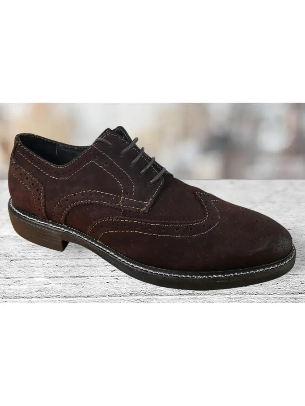 1901 Shoes Size 9 M Brown Derby Oxfords Leather Men